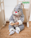 gray bunny Romper