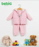 Rose Puffer Vest Set