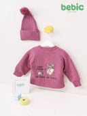 Berry Popcorn Cardigan Set