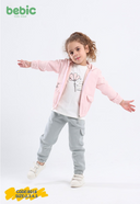 Pastel Ribbed Jacket Set