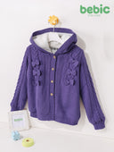 Fleece-Lined Bow Cardigan