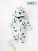 Double-face light blue bear Romper