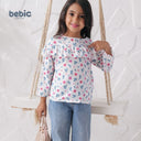 Floral Double Ruffle Top