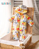 Bebic Winnie Snuggle cozy clothing with soft fabric and playful Winnie the Pooh design for children.