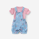 Stitch Love Dungaree Set