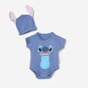 Bebic Stitch Smile baby clothing set with a cute printed top and matching pants for infants, soft and comfortable for little ones.