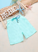 Bebic summer color shorts in vibrant shades, made of lightweight fabric, perfect for warm weather and casual summer wear.