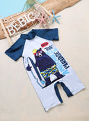 Surfing Bear Swim Romper