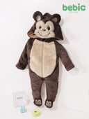 Cute Monkey Fleece Jumpsuit