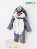 Fluffy Penguin Hooded Jumpsuit