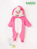 Pink Penguin Romper