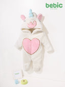 Pink Heart Unicorn Cozy Romper