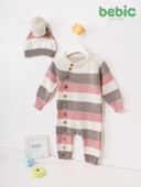 Striped Knit Romper Set