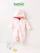 Pink Floral Padded Bunting Suit