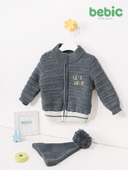 Let's Work' Knit Zip-Up Jacket