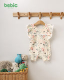 Bebic Puppy Ruffle Romper in soft fabric with ruffled sleeves and neckline, designed for adorable little dogs.