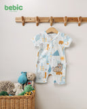 Bebic Dino Adventure romper for toddlers, featuring colorful dinosaur prints and comfortable fabric for playful wear.