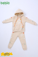 The Colorful Button Hoodie Set