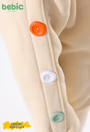 The Colorful Button Hoodie Set