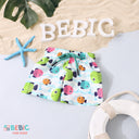 Colorful Fish Print Swim Shorts