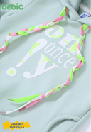 The Colorful Button Hoodie Set