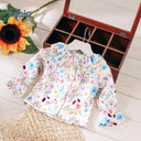 Floral Ruffle Blouse.