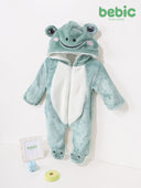 Mint Green Frog Cozy Jumpsuit