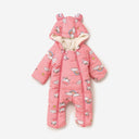 Pink Unicorn Sherpa Puffer Snowsuit