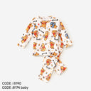 Bebic Sweet Pooh White clothing set for children, featuring soft fabric and playful design, shown in the image.