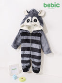 Fuzzy Raccoon Jumpsuit