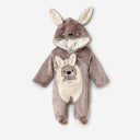 Bebic Kangaroo Romper for babies, soft fabric with kangaroo print, comfortable one-piece clothing for infants.
