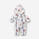 Koala Print Quilted Baby Snowsuit