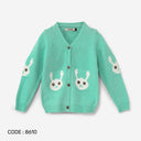 Playful Bunny Knit Cardigan