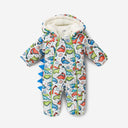 Padded Dinosaur Spikes Snowsuit