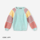 Pastel Color-Block Knit Pullover