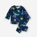 Bebic Monsters PJs featuring colorful monster designs on soft, cozy children's clothing for a fun bedtime look.