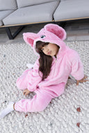 pink elephant romper