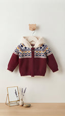 Fair Isle Sherpa Cardigan