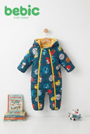 Bebic Aviator Snoopy bunting clothing with cartoon Snoopy design on soft fabric, perfect for cozy wear.