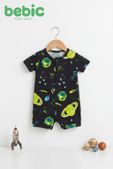 Galaxy Space Print Baby Romper