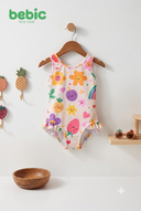 Bebic Fruity Tutti Summer Set for children, colorful clothing with playful fruit patterns, suitable for warm weather.