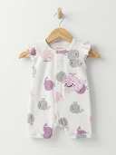 Whale Star Ruffle Romper