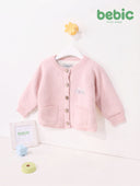 Pink Textured Lined Cardigan