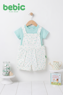 Mint Heart Dungaree Set