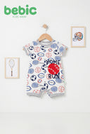 Bebic All-Star Romper in vibrant fabric, featuring a relaxed fit and stylish design, perfect for casual summer wear.