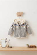Fair Isle Sherpa Cardigan