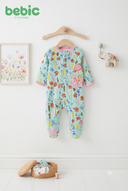 BEBIC Floral Elephant Sleepsuit