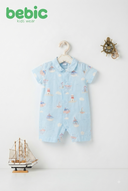 "Sailor's Cove Muslin Romper"