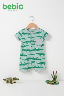 Crocodile Print Baby Romper