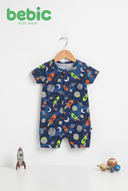 Space Print Baby Romper